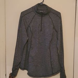 Black and dark gray athletic pullover